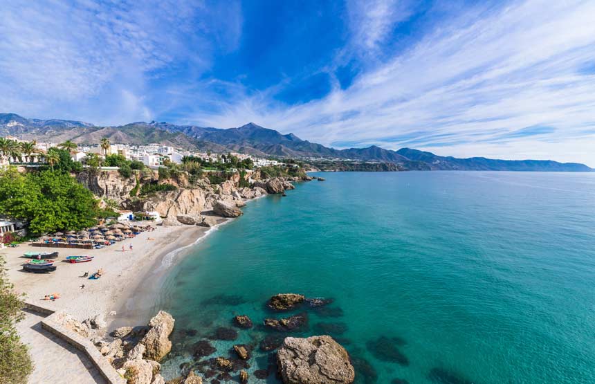 beaches on the eastern Costa del Sol