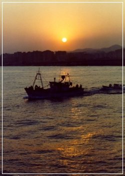barco de pesca en Málaga