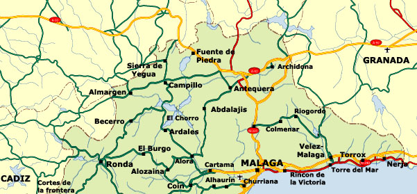 mapa de malaga