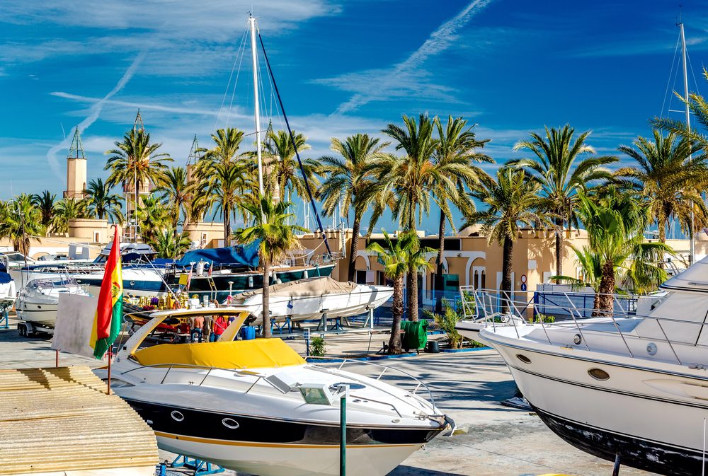 Sporthafen von Fuengirola an der Costa del Sol